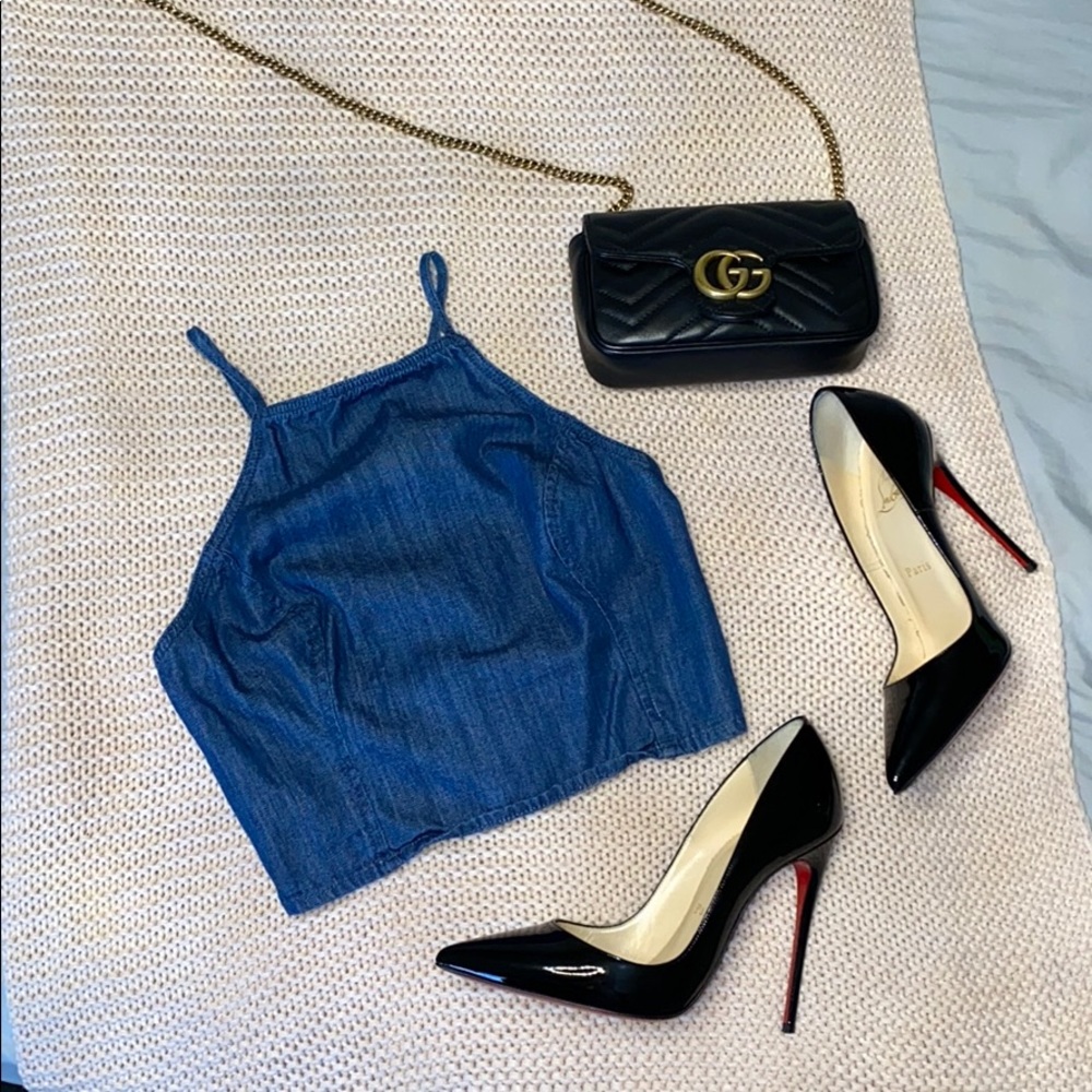 Hollister Jean halter crop top